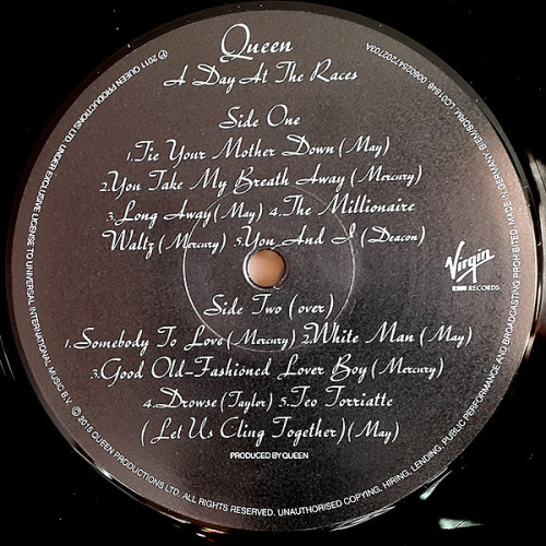 QUEEN - A DAY AT THE RACES 1976/2015 (0602547202703, 180 gm.) GAT, UNIVERSAL/GER. MINT (залом. кут) QUEEN - A DAY AT THE RACES 1976/2015 (0602547202703, 180 gm.) GAT, UNIVERSAL/GER. MINT (залом. кут)