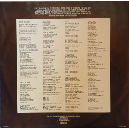 OZZY OSBOURNE - BARK AT THE MOON 1983/2023 (EPC 25739) EPIC/USA MINT OZZY OSBOURNE - BARK AT THE MOON 1983/2023 (EPC 25739) EPIC/USA MINT