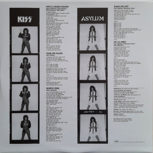 KISS - ASYLUM 1985/2014 (B0020243-01, 180 gm.) MERCURY/USA MINT KISS - ASYLUM 1985/2014 (B0020243-01, 180 gm.) MERCURY/USA MINT