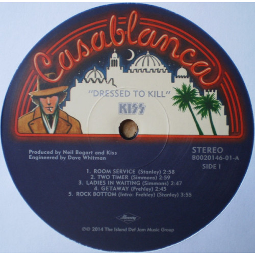 KISS - DRESSED TO KILL 1975/2014 (B0020146-01, 180 gm.) MERCURY/USA MINT KISS - DRESSED TO KILL 1975/2014 (B0020146-01, 180 gm.) MERCURY/USA MINT