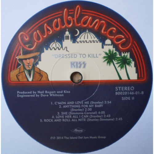 KISS - DRESSED TO KILL 1975/2014 (B0020146-01, 180 gm.) MERCURY/USA MINT KISS - DRESSED TO KILL 1975/2014 (B0020146-01, 180 gm.) MERCURY/USA MINT