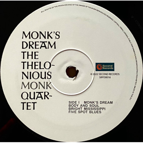 THELONIOUS MONK QUARTET - MONK THELONIOUS MONK QUARTET - MONK