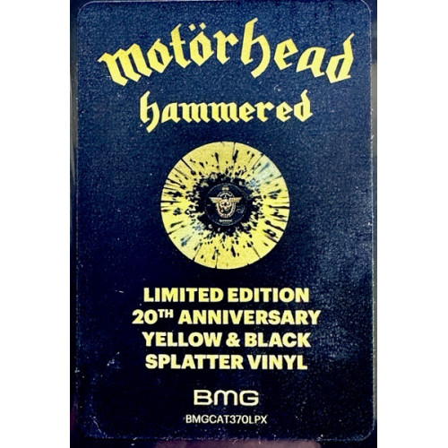MOTORHEAD - HAMMERED 2002/2022 (BMGCAT370LPX, LTD., Yellow & Black) BMG/EU MINT MOTORHEAD - HAMMERED 2002/2022 (BMGCAT370LPX, LTD., Yellow & Black) BMG/EU MINT
