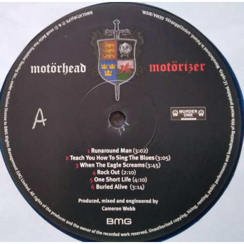 MOTORHEAD - MOTORIZER 2008/2023 (BMGCAT783LPX, Blue) BMG/EU MINT MOTORHEAD - MOTORIZER 2008/2023 (BMGCAT783LPX, Blue) BMG/EU MINT