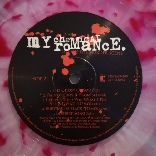 MY CHEMICAL ROMANCE - LIFE ON THE MURDER SCENE 2006/2020 (093624894780, LTD.) REPRISE/EU MINT MY CHEMICAL ROMANCE - LIFE ON THE MURDER SCENE 2006/2020 (093624894780, LTD.) REPRISE/EU MINT