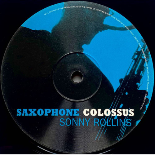 SONNY ROLLINS - SAXOPHONE COLOSSUS 1957/2022 (SRPD0010, 180 gm.) SECOND RECORDS/EU MINT SONNY ROLLINS - SAXOPHONE COLOSSUS 1957/2022 (SRPD0010, 180 gm.) SECOND RECORDS/EU MINT