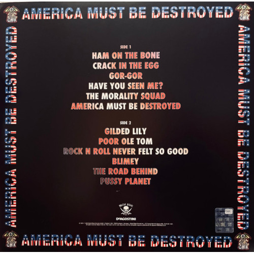 GWAR - AMERICA MUST BE DESTROYED 1992 (REISSUE) METAL BLADE/ITALY MINT GWAR - AMERICA MUST BE DESTROYED 1992 (REISSUE) METAL BLADE/ITALY MINT