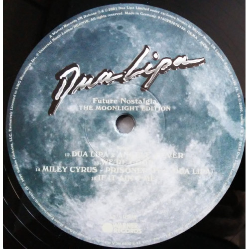 DUA LIPA - FUTURE NOSTALGIA (THE MOONLIGHT EDITION) 2020/2021 2 LP SET (0190295076139) WARNER/EU MIN DUA LIPA - FUTURE NOSTALGIA (THE MOONLIGHT EDITION) 2020/2021 2 LP SET (0190295076139) WARNER/EU MIN