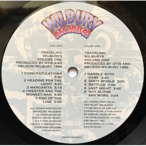 TRAVELING WILBURYS - VOL 1, 1988/2016 (888072009622) WILBURY/EU MINT TRAVELING WILBURYS - VOL 1, 1988/2016 (888072009622) WILBURY/EU MINT