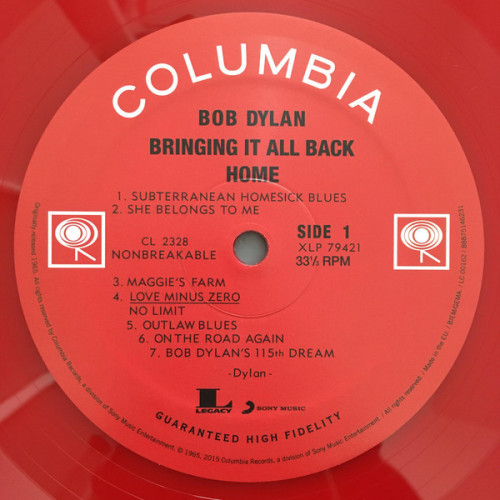 BOB DYLAN - BRINGING IT ALL BACK HOME 1965/2015 (0888751462311) COLUMBIA/SONY/EU MINT BOB DYLAN - BRINGING IT ALL BACK HOME 1965/2015 (0888751462311) COLUMBIA/SONY/EU MINT
