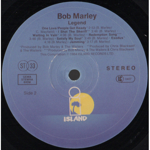 BOB MARLEY & THE WAILERS - LEGEND 1984/2015 (0600753030523, 180g) ISLAND/UNIVERSAL/EU MINT BOB MARLEY & THE WAILERS - LEGEND 1984/2015 (0600753030523, 180g) ISLAND/UNIVERSAL/EU MINT