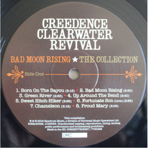 CREEDENCE CLEARWATER REVIVAL - BAD MOON RISING: THE COLLECTION 2013/2019 (0602577915987) SPECTRUM/EU CREEDENCE CLEARWATER REVIVAL - BAD MOON RISING: THE COLLECTION 2013/2019 (0602577915987) SPECTRUM/EU