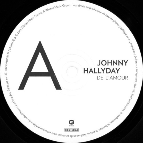 JOHNNY HALLYDAY - DE L JOHNNY HALLYDAY - DE L