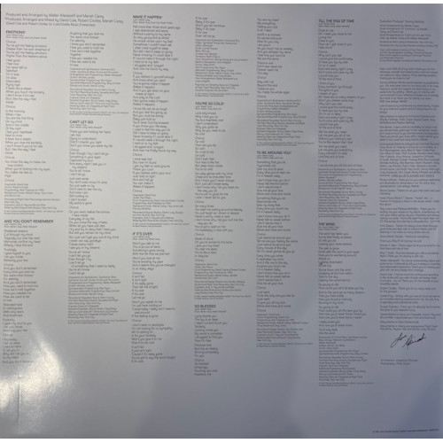 MARIAH CAREY - EMOTIONS 1991/2020 (0194397763713) COLUMBIA/LEGACY/SONY/EU MINT MARIAH CAREY - EMOTIONS 1991/2020 (0194397763713) COLUMBIA/LEGACY/SONY/EU MINT