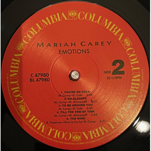 MARIAH CAREY - EMOTIONS 1991/2020 (0194397763713) COLUMBIA/LEGACY/SONY/EU MINT MARIAH CAREY - EMOTIONS 1991/2020 (0194397763713) COLUMBIA/LEGACY/SONY/EU MINT