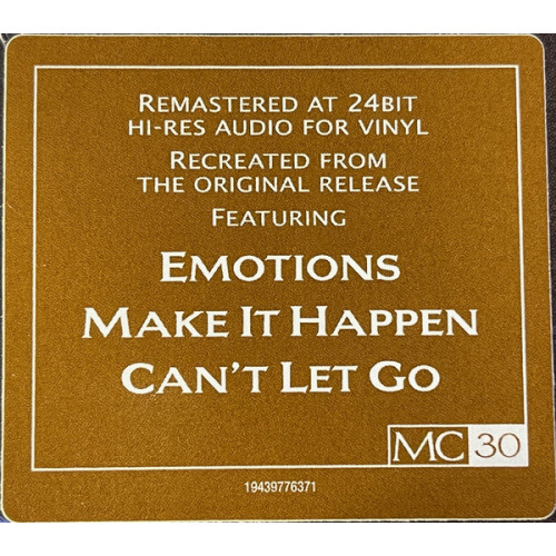 MARIAH CAREY - EMOTIONS 1991/2020 (0194397763713) COLUMBIA/LEGACY/SONY/EU MINT MARIAH CAREY - EMOTIONS 1991/2020 (0194397763713) COLUMBIA/LEGACY/SONY/EU MINT