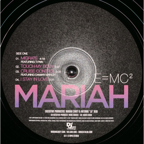MARIAH CAREY - E=MC2 2008/2021 2 LP SET (LTD, PURPLE, 0602435176314) UME/DEF JAM/EU MINT MARIAH CAREY - E=MC2 2008/2021 2 LP SET (LTD, PURPLE, 0602435176314) UME/DEF JAM/EU MINT