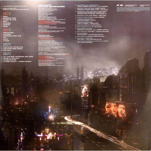 O.S.T. - BLADE RUNNER 2049 2017 2 LP SET (0190758036410) EPIC/SONY/EU MINT O.S.T. - BLADE RUNNER 2049 2017 2 LP SET (0190758036410) EPIC/SONY/EU MINT
