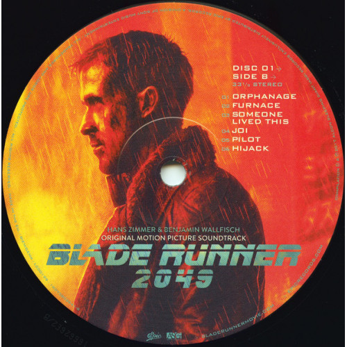 O.S.T. - BLADE RUNNER 2049 2017 2 LP SET (0190758036410) EPIC/SONY/EU MINT O.S.T. - BLADE RUNNER 2049 2017 2 LP SET (0190758036410) EPIC/SONY/EU MINT