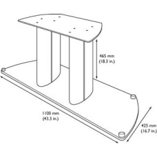 Підставка для центр. каналу Reference 204 Stand Silver