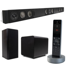 Комплект акустики WiSA 5.1 + пульт ДУ SAVANT Smart Audio 5.1 with X2 Remote (BLACK) (PKG-SA1RMB-00)