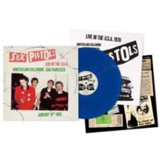 SEX PISTOLS - LIVE IN THE U.S.A. (JANUARY 14TH 1978) 1978/2025 (LTD., Blue) UNIVERSAL/EU MINT